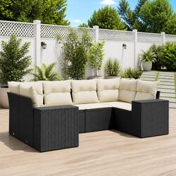 Comfortable 6 Piece Outdoor Sofa Set with Storage