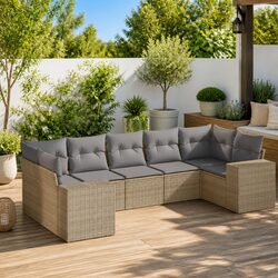 Value-Driven 7 Piece Outdoor Sofa Set with Storage