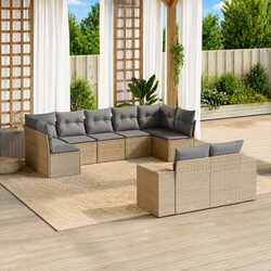 Reliable 9-Piece Garden Sofa Set for Outdoor Enjoyment
