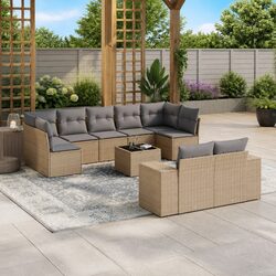 Comfortable 10-Piece Garden Sofa Set with Value