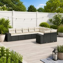 Comfort and Value with a 9 Piece Black Sofa Set