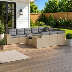 Comfortable and Durable 11-Piece Garden Sofa Set