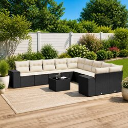 Comfortable and Practical 11-Piece Garden Sofa Set