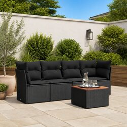Comfortable 5 Piece Garden Sofa Set with Smart Storage