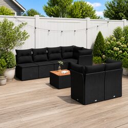 Practical 8 Piece Garden Sofa Set with Storage