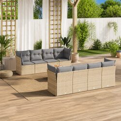 Comfortable and Affordable 9 Piece Outdoor Sofa Set