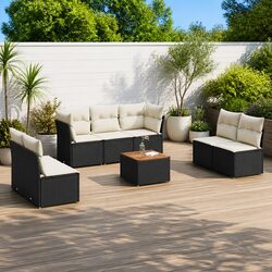 Comfortable and Durable 8-Piece Garden Sofa Set