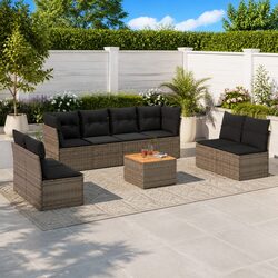 Comfortable 9-Piece Garden Sofa Set - Practical Outdoor Solution