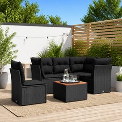 Cozy 6-Piece Garden Sofa Set with Smart Features