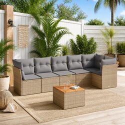 Comforting 7-Piece Outdoor Sofa Set for Relaxation