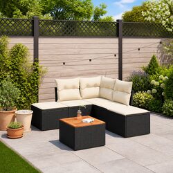 Comfortable and Versatile 6-Piece Garden Sofa Set