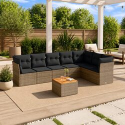 Comfort Meets Value in This 8-Piece Garden Sofa Set