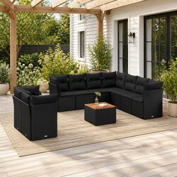 Comfortable 10 Piece Garden Sofa Set with Value