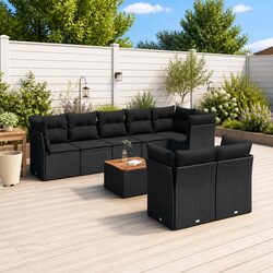 Practical and Stylish 9 Piece Outdoor Sofa Set