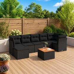 Comfort and Value in This 8 Piece Garden Sofa Set