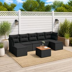 Reliable 8-Piece Outdoor Sofa Set with Smart Storage