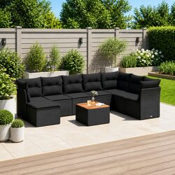 Comfortable and Functional 9 Piece Garden Sofa Set