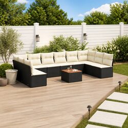 Reliable 11 Piece Garden Sofa Set with Storage Options