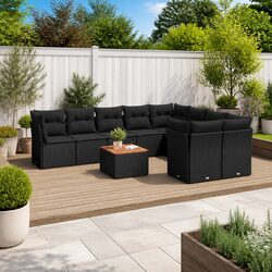 Comfortable 10 Piece Outdoor Sofa Set for Relaxation