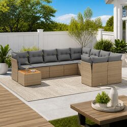Comfortable and Practical 10-Piece Garden Sofa Set
