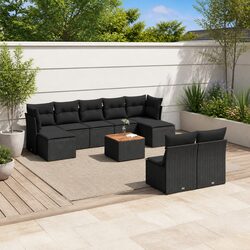 Versatile 10-Piece Outdoor Garden Sofa Set for Comfort