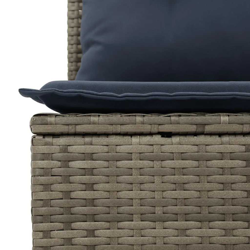 Garden Sofa Set 13 Piece Outdoor Furniture Grey Poly Rattan Patio Seating