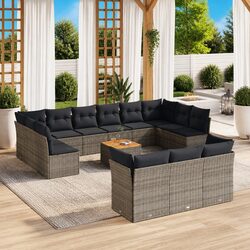 Comfortable 14-Piece Garden Sofa Set with Storage Solutions