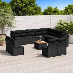 Practical 13-Piece Garden Sofa Set with Storage