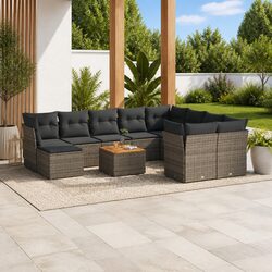 Quality 11 Piece Grey Outdoor Garden Sofa Set