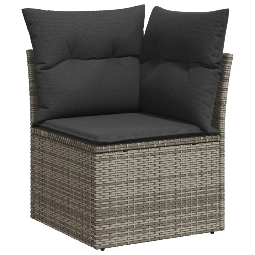 11 Piece Grey Outdoor Garden Sofa Set