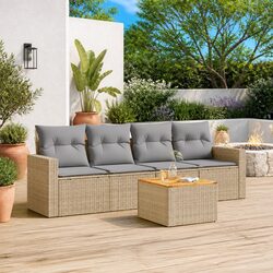 Quality and Comfort: 5-Piece Outdoor Garden Sofa Set