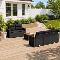 Value and Comfort: 6 Piece Garden Sofa Set