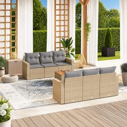 Practical and Reliable 7-Piece Garden Sofa Set