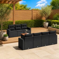 Reassuring Comfort with Our 8 Piece Garden Sofa Set