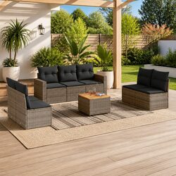 Comfort and Value in This 8-Piece Garden Sofa Set