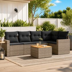 Comfort and Value: 6 Piece Garden Sofa Set