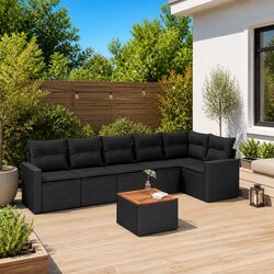 Comfort and Value with Our 7 Piece Garden Sofa Set