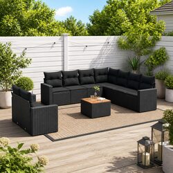 Value and Comfort in This 10 Piece Outdoor Sofa Set