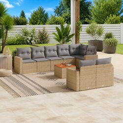 Comfort and Value: 9-Piece Garden Sofa Set