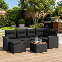 Comfortable 7 Piece Garden Sofa Set with Storage Solutions