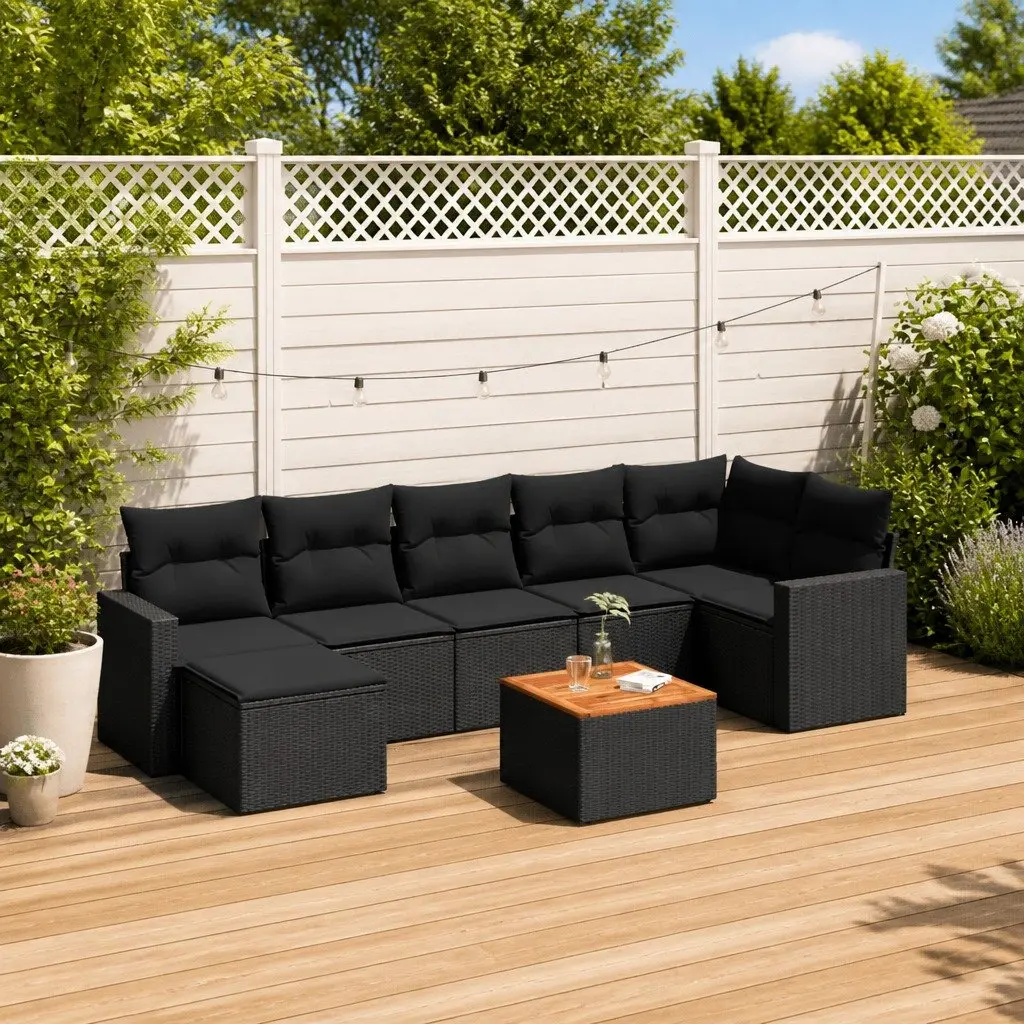 8 Piece Garden Sofa Set with Storage Solutions