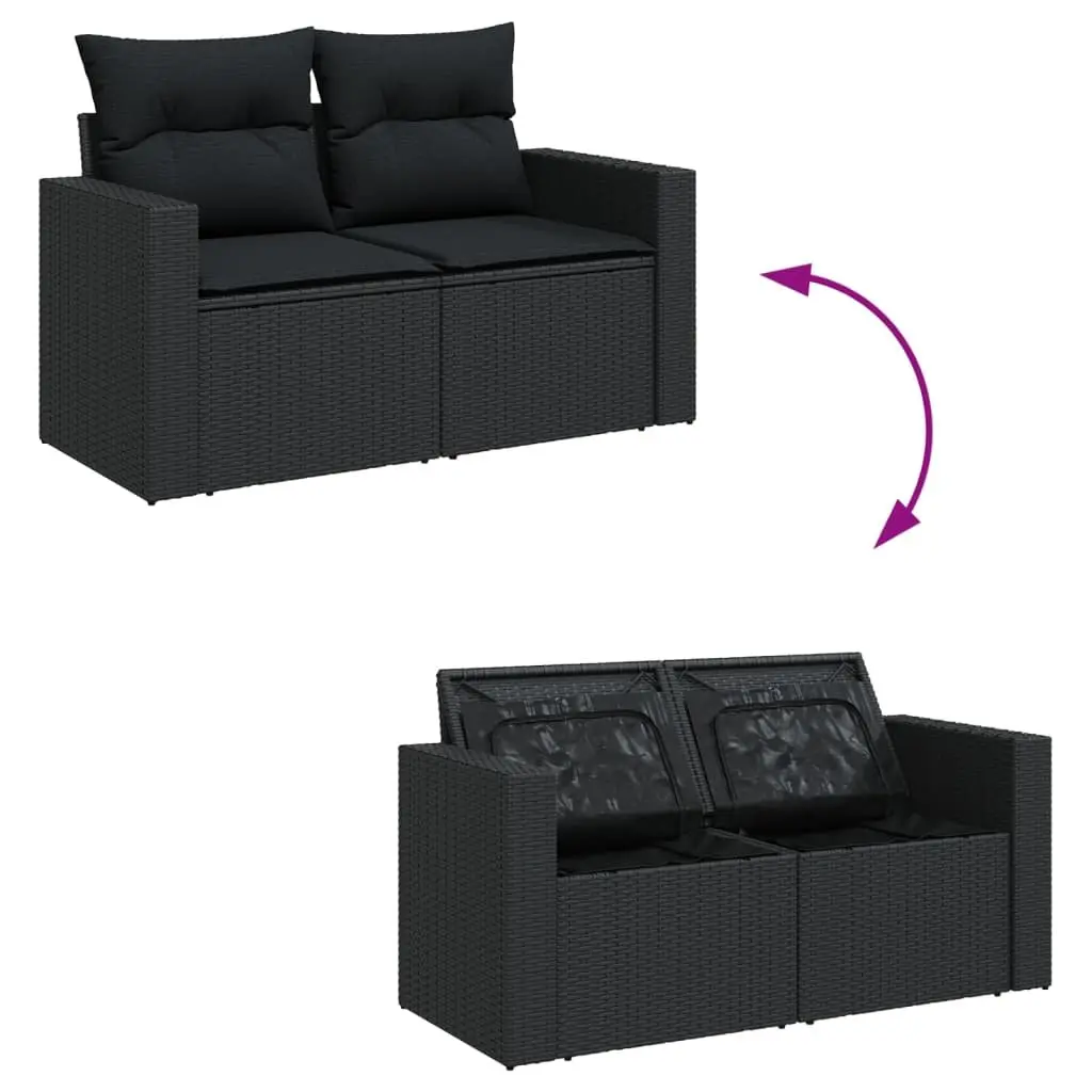 8 Piece Garden Sofa Set with Storage Solutions