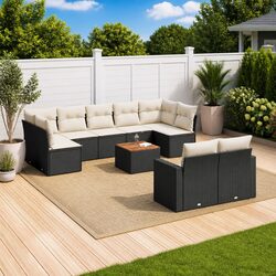 Durable 10 Piece Garden Sofa Set with Practical Features