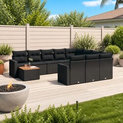 Comfortable and Practical 11 Piece Garden Sofa Set