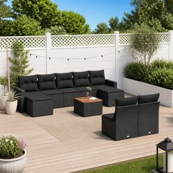 Comfortable 10 Piece Outdoor Sofa Set with Storage