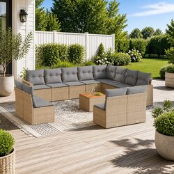 Versatile 13 Piece Garden Sofa Set for Comfort