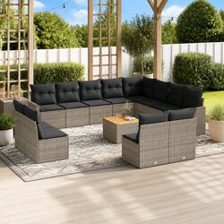 Reliable 13-Piece Garden Sofa Set for Your Patio