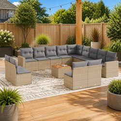 Practical 14-Piece Garden Sofa Set with Stylish Features