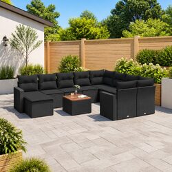 Value-Driven 11 Piece Outdoor Garden Sofa Set with Storage
