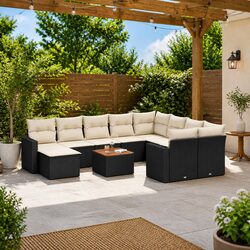 Comfortable and Durable 11-Piece Garden Sofa Set